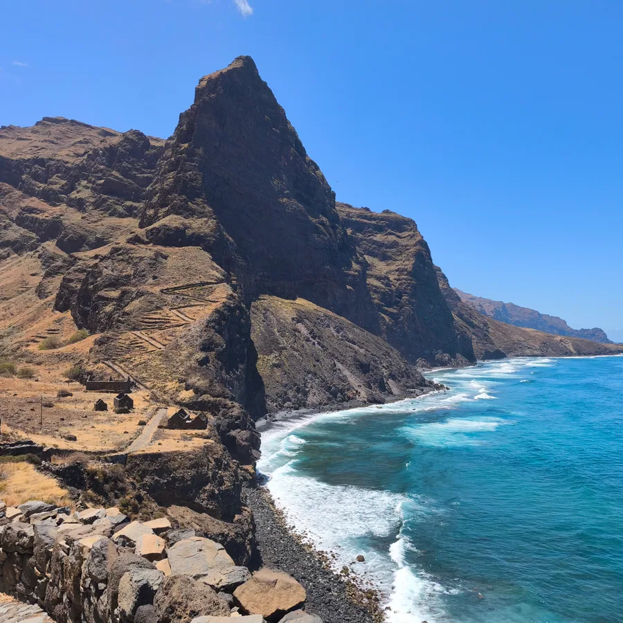 The steep slopes of Santo Antão, Cape Verde.
