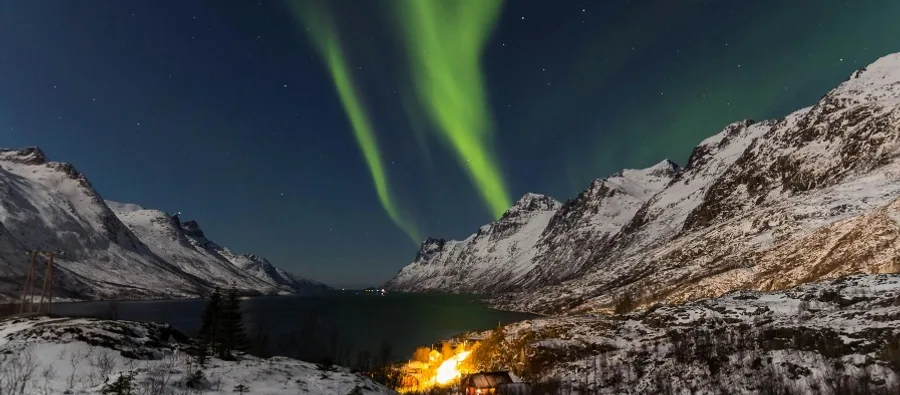 Tromsø, mountains and fjords of the Norwegian Arctic.